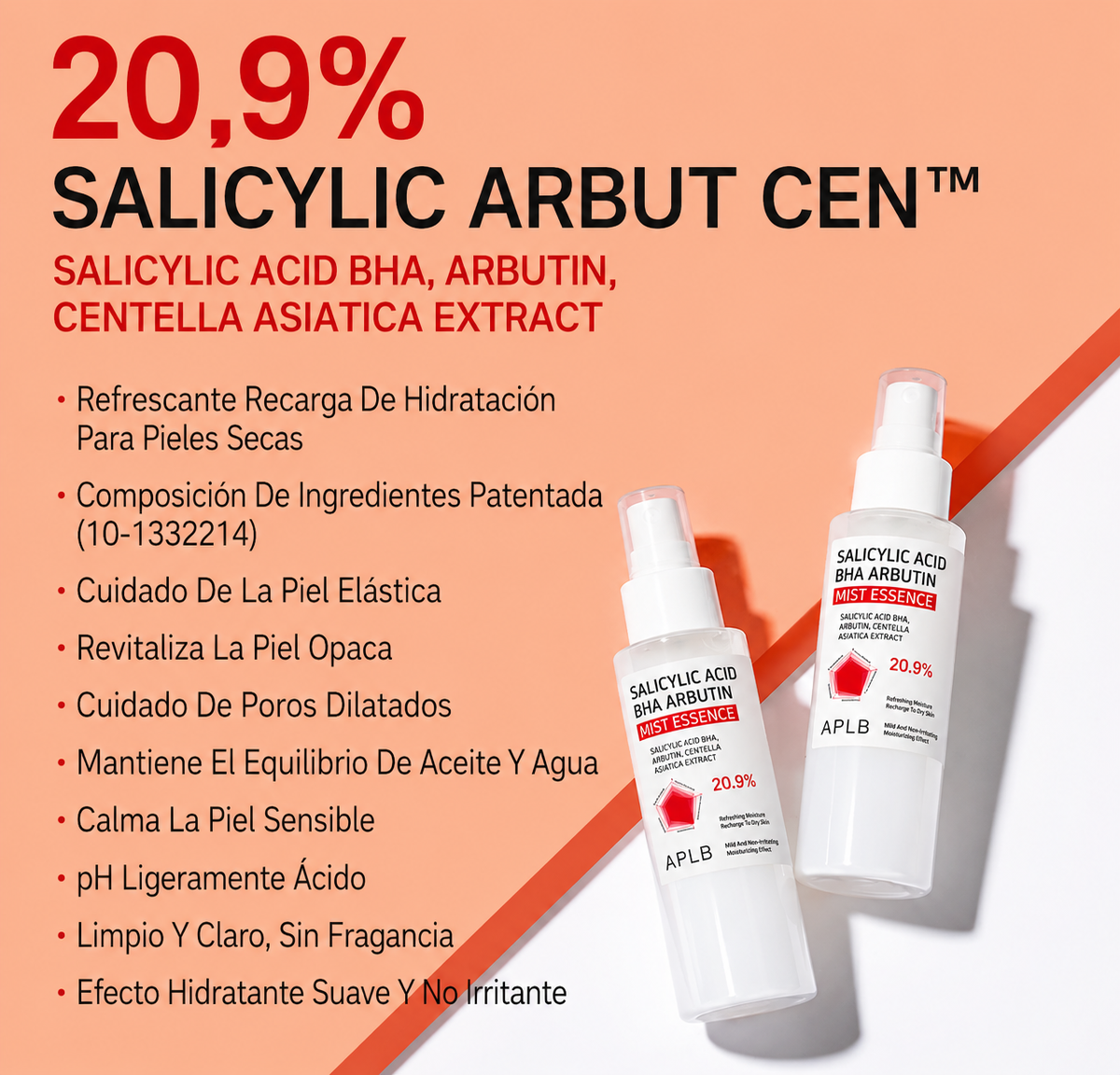 APLB SALICYLIC ACID BHA ARBUTIN MIST ESSENCE